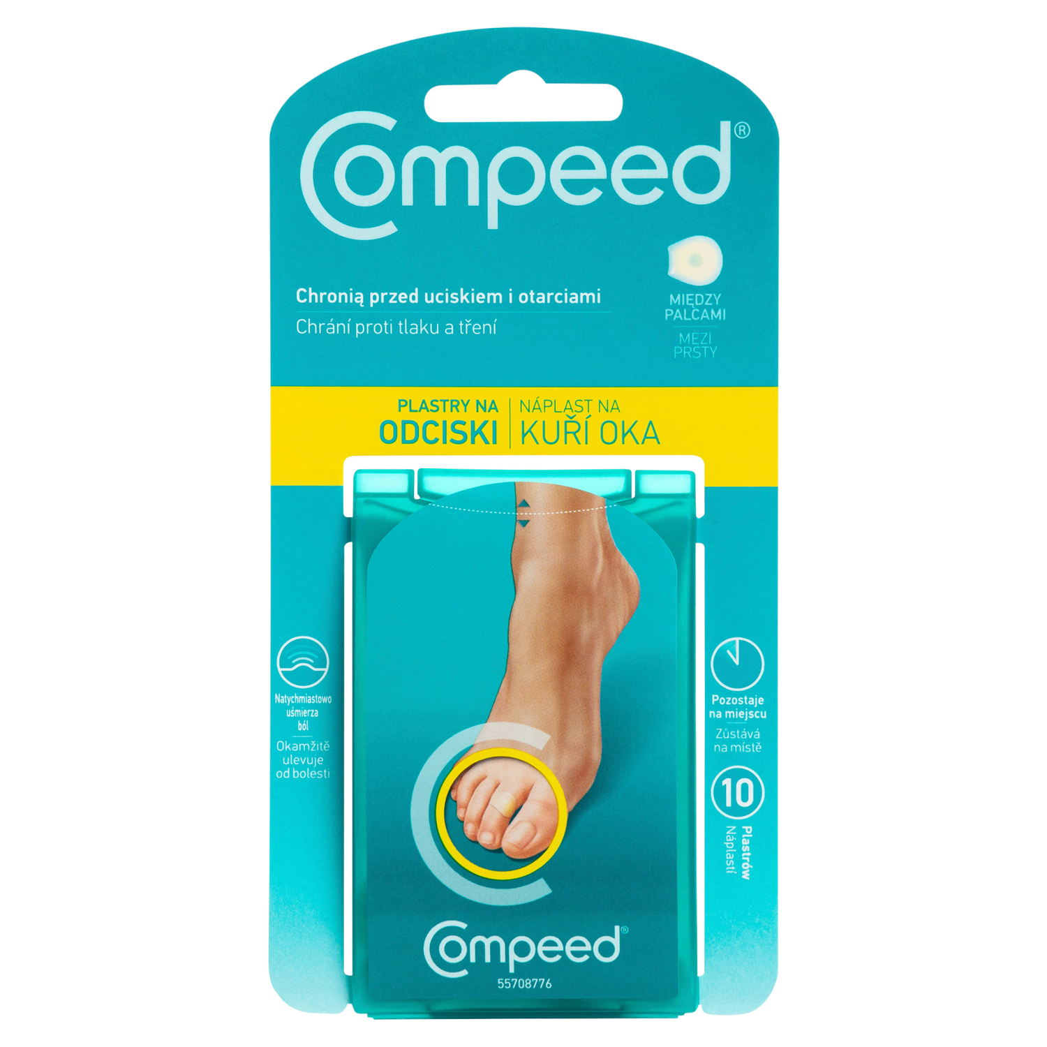 Compeed plastry na odciski między palcami, 10 szt./1 opak.