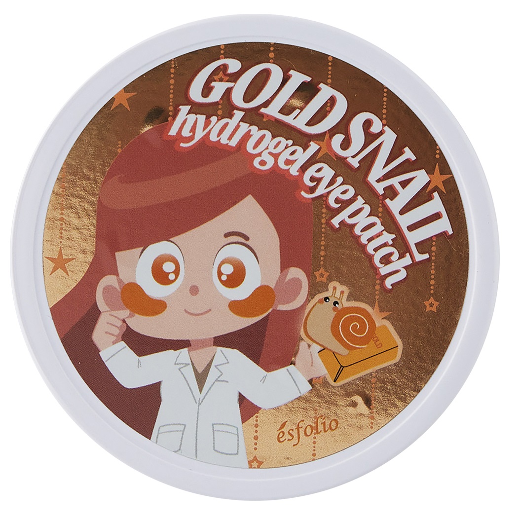 Esfolio Hydrogel Eye Patch hydrożelowe płatki pod oczy ze złotem i filtratem ze śluzu ślimaka, 60 szt./1 opak.