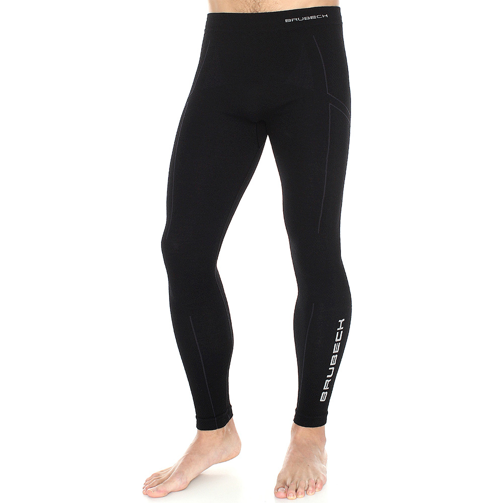 Męskie getry termoaktywne Brubeck Extreme Wool LE11120 black - XXL