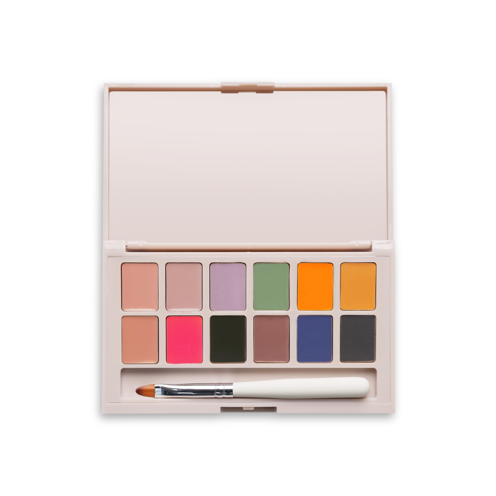 Mani King Earth Tones paleta z lakierami hybrydowymi, 18 g