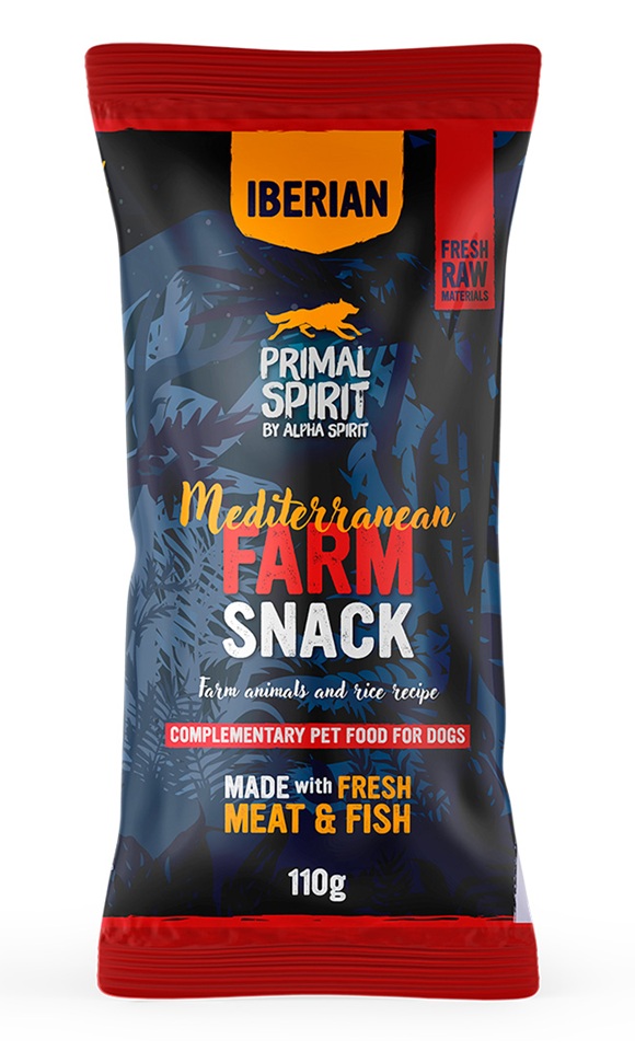 PRIMAL SPIRIT Przysmak dla psa Iberian Mediterranean Farm 110 g