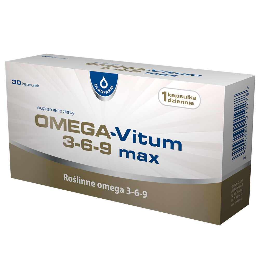 Vitum suplement diety omega 3-6-9, witamina E w formie kapsułek, 30 kaps./1 opak.