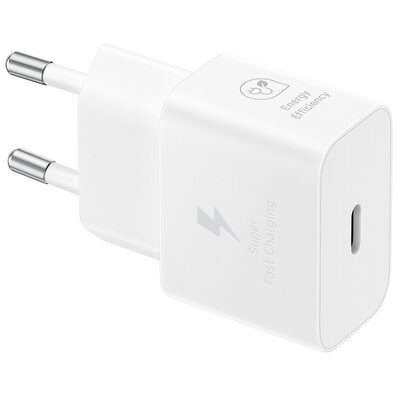 Ładowarka sieciowa SAMSUNG EP-T2510 25W + Kabel USB Typ-C - USB Typ-C Biały