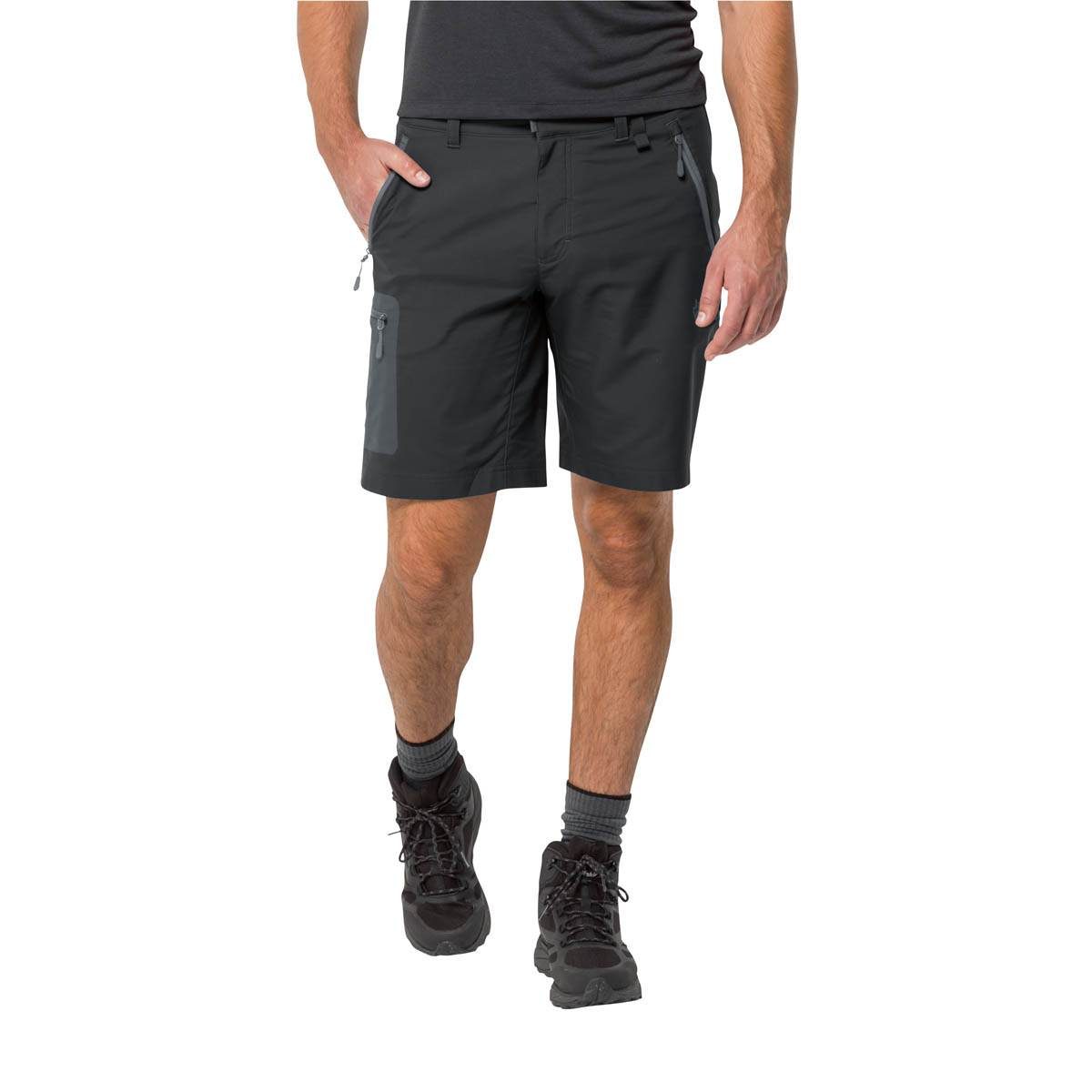 Krótkie spodenki męskie Jack Wolfskin ACTIVE TRACK SHORTS MEN black - 56