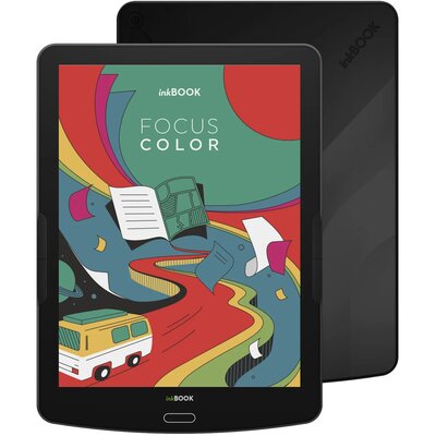 Czytnik e-booków INKBOOK Focus Color 7.8", Podświetlany ekran, Wi-Fi Czarny