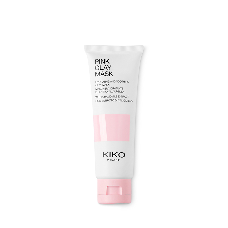 Kiko Milano Pink Clay Mask nawilżająco-łagodząca maseczka do twarzy z rumiankiem i różową glinką, 50 ml