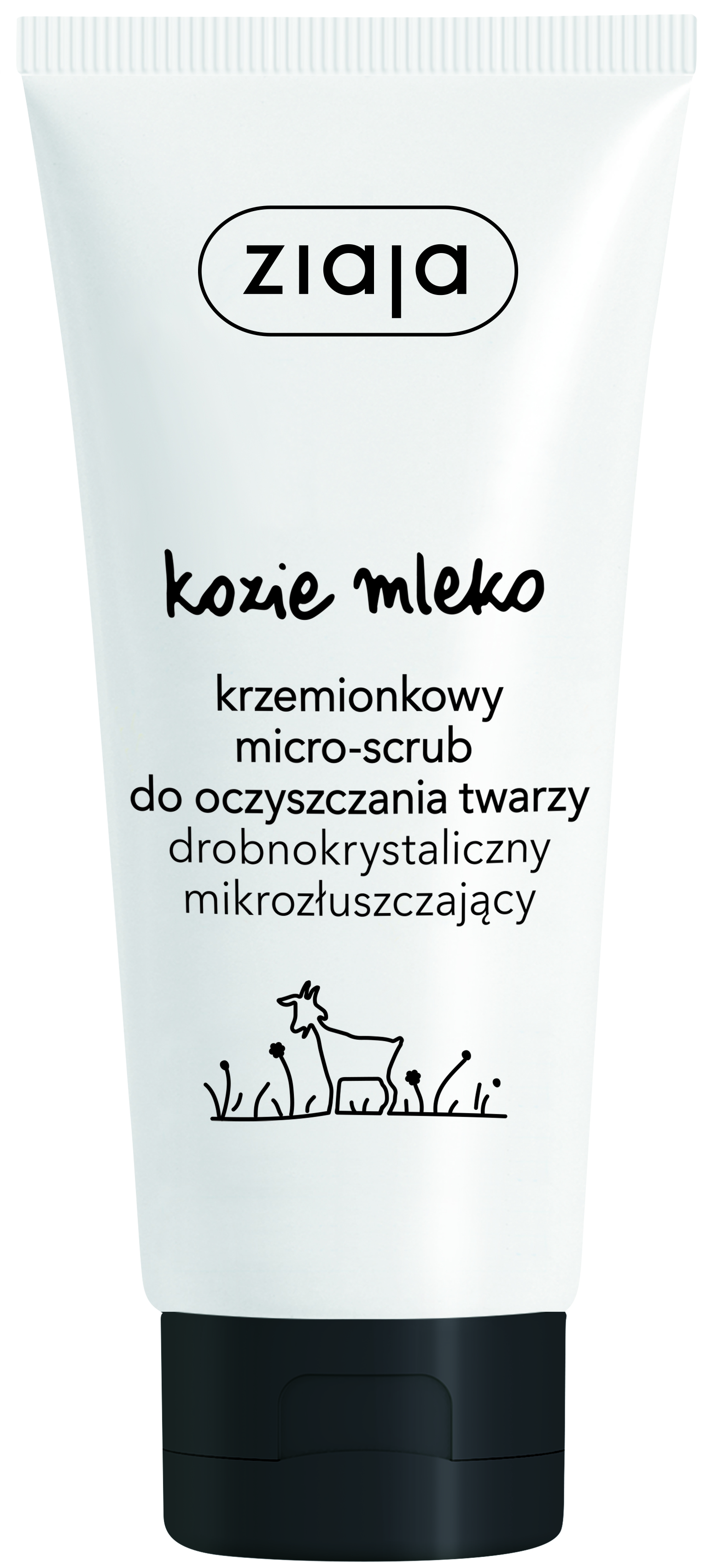 Ziaja Kozie Mleko, krzemionkowy micro-scrub do oczyszczania twarzy, 75 ml