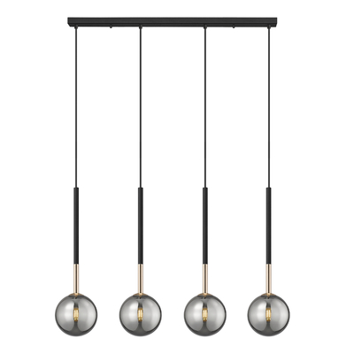 Lampa wisząca listwa kule czarno-złota ARCTURUS 3