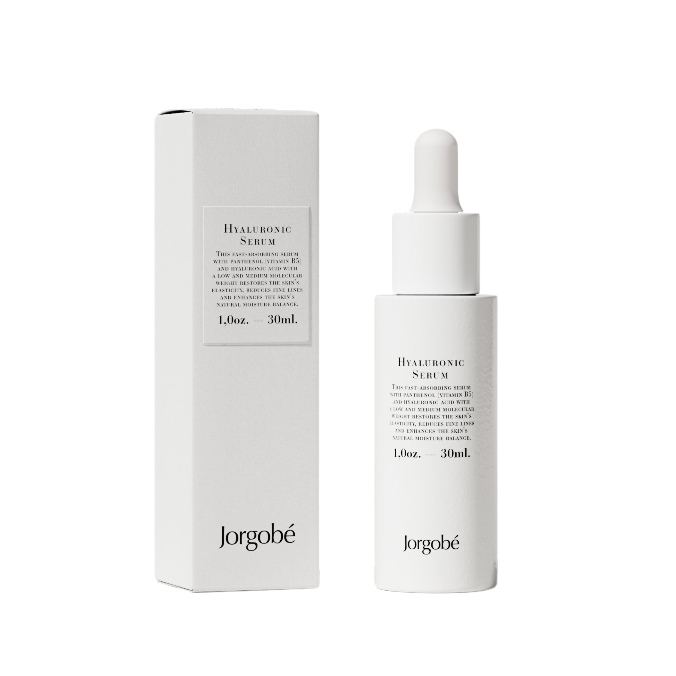 Jorgobé nawilżająco-łagodzące serum do twarzy z kwasem hialuronowym, 30 ml