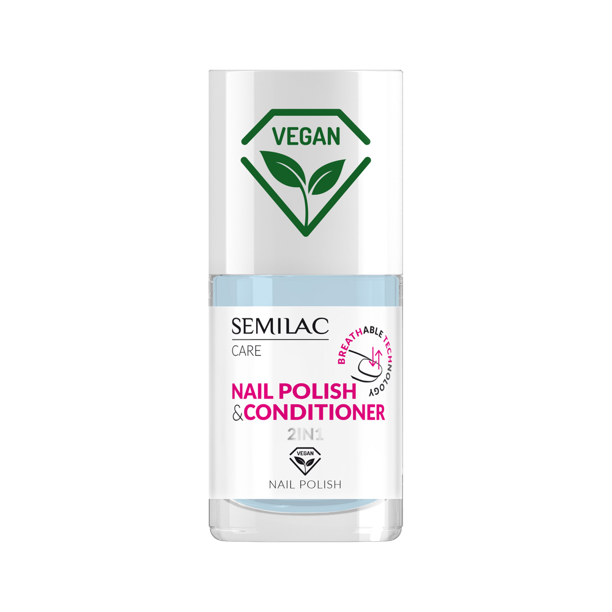 Semilac Vegan klasyczny lakier do paznokci z odżywką 036, 7 ml