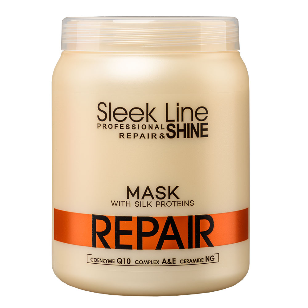 Stapiz Sleek Line Repair maska z jedwabiem do włosów zniszczonych, 1000 ml