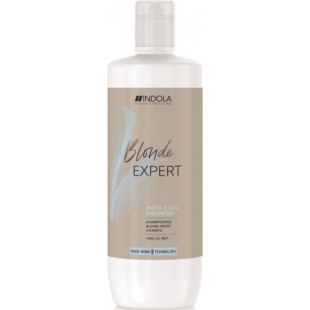 Indola Blonde Expert Cool szampon do włosów w odcieniu chłodnego blondu, 1000 ml