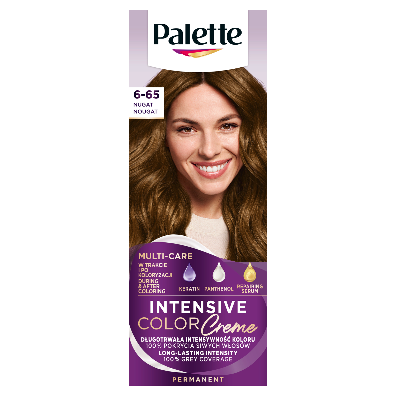 Palette Intensive Color Creme farba do włosów w kremie 6-65 (W5) nugat, 1 opak.