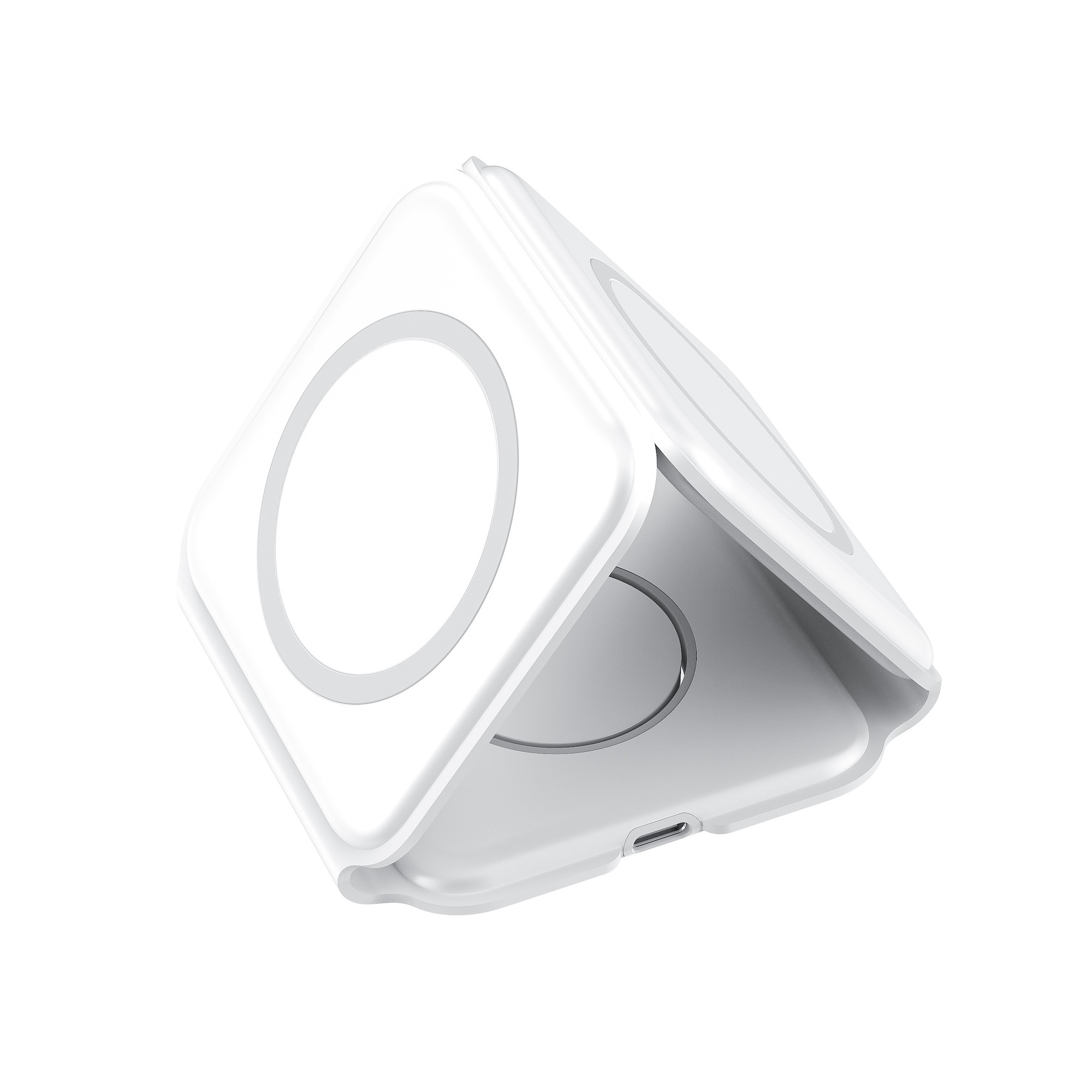 B.On Magnetic Wireless Charger 3in1 Magsafe White - ładowarka bezprzewodowa