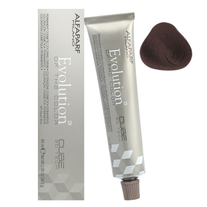 Alfaparf Evolution of the Color Cube trwała farba do włosów 7.51 średni blond mahoniowo-popielaty, 60 ml