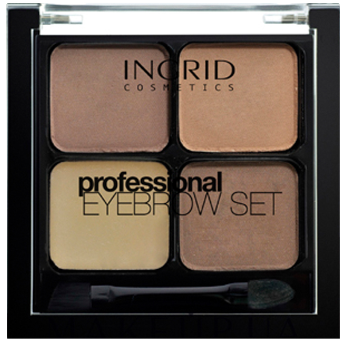 Ingrid Professional zestaw do stylizacji brwi brown, 7 g