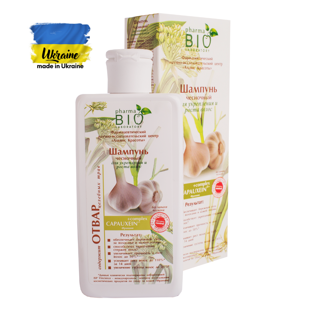 Bio Pharma czosnkowy szampon na porost włosów, 200 ml