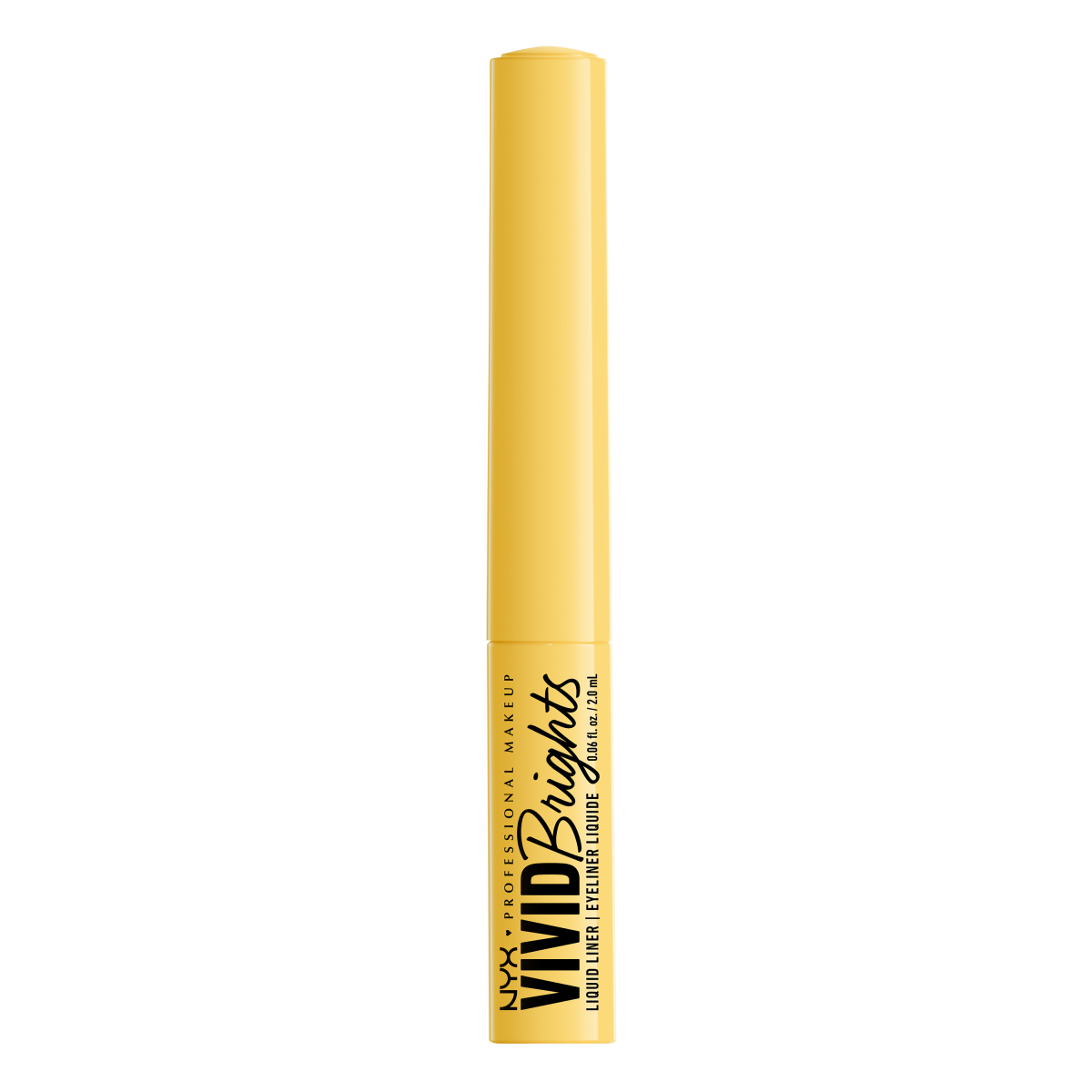 NYX Professional Makeup Vivid Brights eyeliner w pędzelku do powiek had me at yellow, 3,5 ml