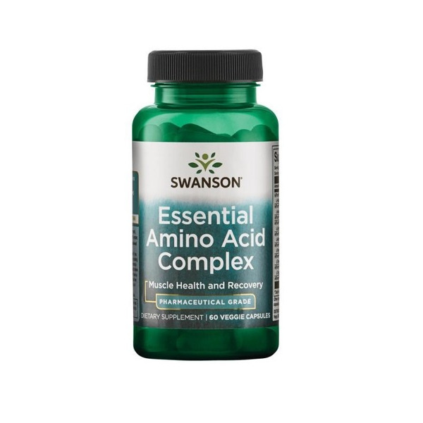 Swanson Essential Amino Acid Complex suplement diety, 9 aminokwasów, 60 kaps./1 opak.