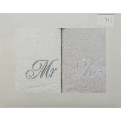 Zestaw ręczników Mr Mrs (2 sztuki)