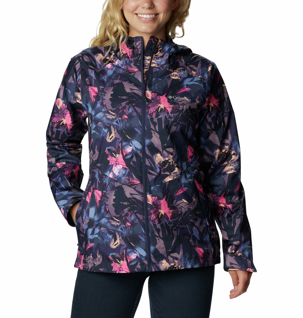 Damska kurtka przeciwdeszczowa Columbia Inner Limits II Jacket nocturnal floriculture - S