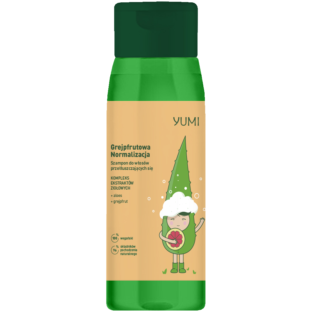 Yumi Grejpfrut normalizujący szampon do włosów, 300 ml