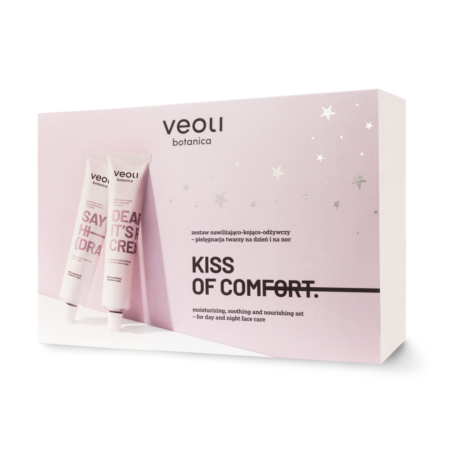 Veoli Botanica KISS OF COMFORT zestaw: krem say hi(dration), 75 ml + krem dear skin, it’s rich cream, 75 ml