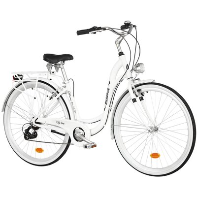 Rower miejski INDIANA Moena A7ZP D17 28 cali damski Biały 2025