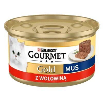 Karma dla kota GOURMET Gold Mus Wołowina 85 g