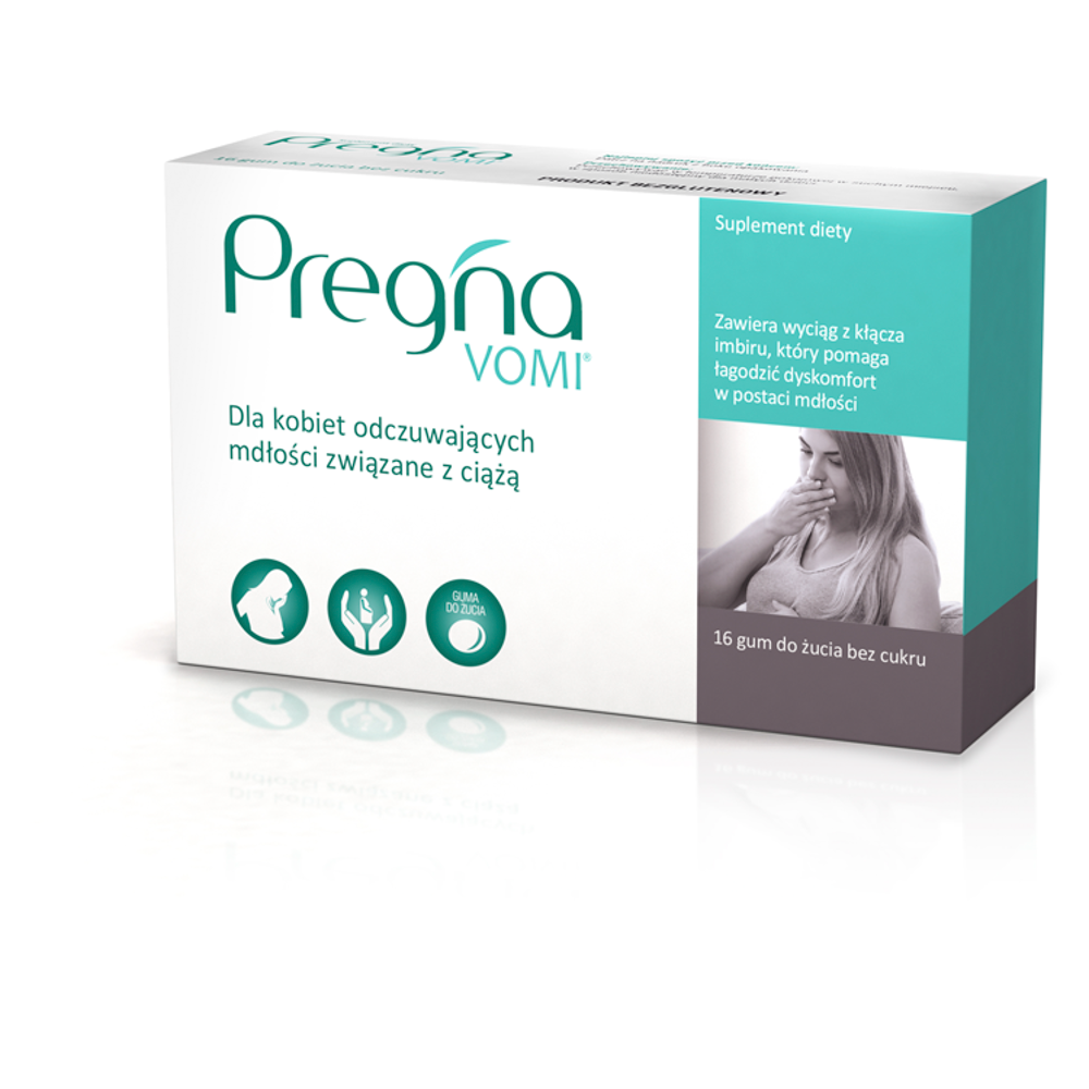 Pregna Vomi, suplement diety, 20 gum do żucia