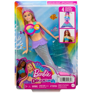 Lalka Barbie Dreamtopia Malibu syrenka HDJ36