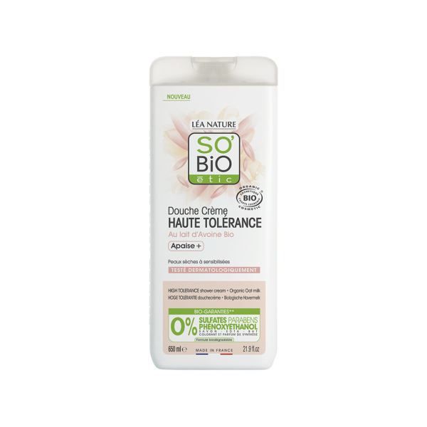 SO'BiO etic krem pod prysznic mleczko Owsiane, 650 ml