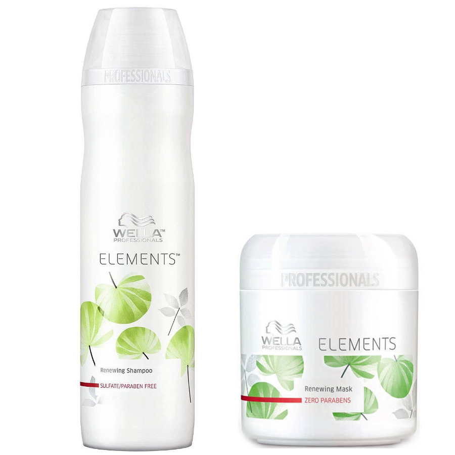 Wella Professionals Elements zestaw odżywczy do każdego rodzaju włosów: szampon, 250 ml + maska, 150 ml