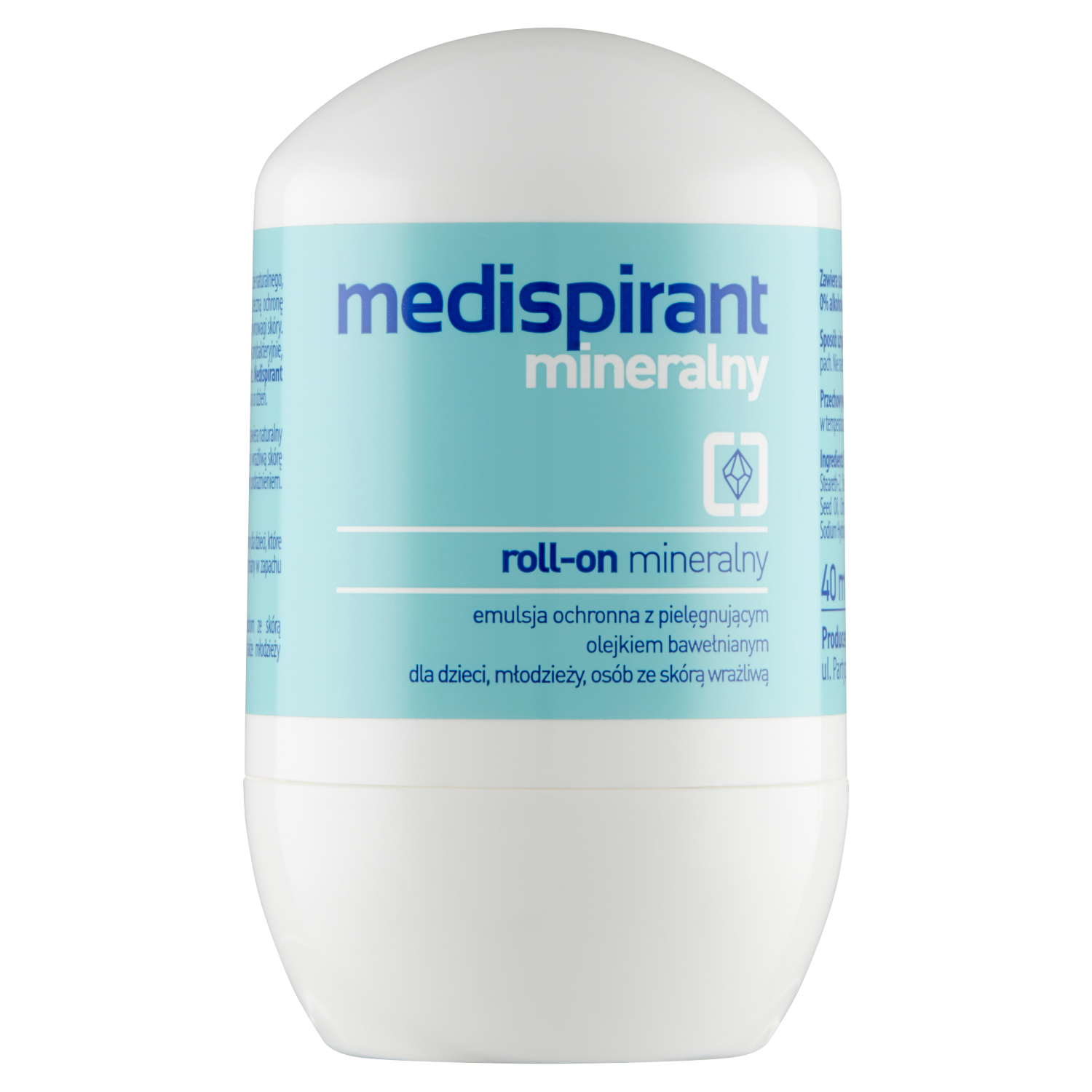 Medispirant mineralny dezodorant w kulce, 40 ml