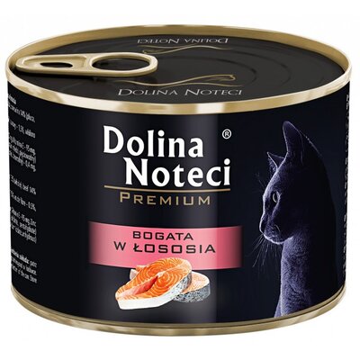Karma dla kota DOLINA NOTECI Premium z łososiem 185 g