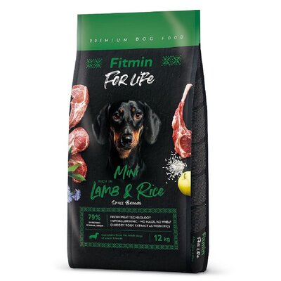 Karma dla psa FITMIN For Life Jagnięcina z ryżem 12 kg