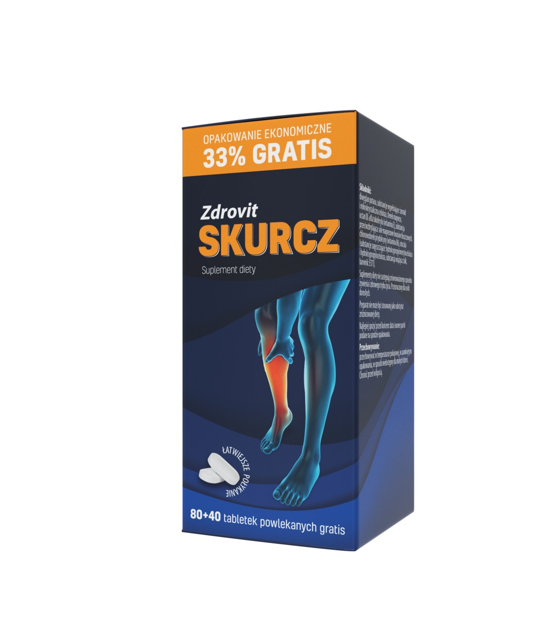 Zdrovit Skurcz, suplement diety, 120 tabletek