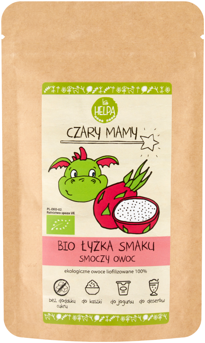HELPA Czary Mamy Bio Łyżka Smaku Smoczy Owoc, 40 g