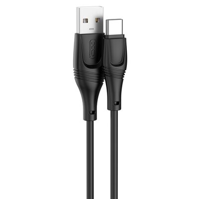 Kabel USB - USB-C XO NB238 2.4A 1 m Czarny