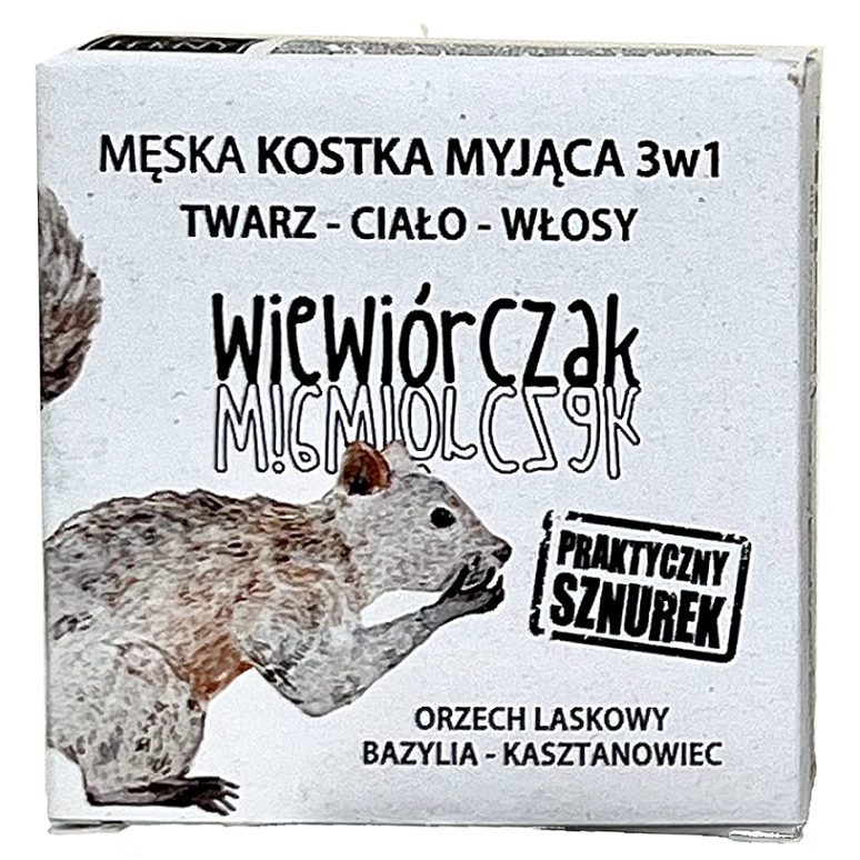 Ferny męska kostka myjąca 3w1 Wiewiórczak, 105 g