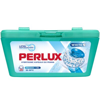 Kapsułki do prania PERLUX White Plus - 20 szt.