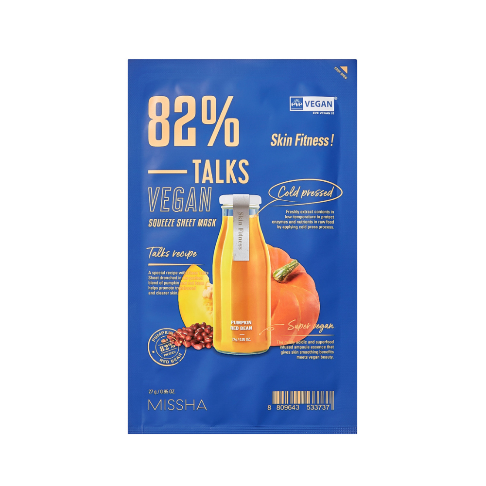 Missha Talks Vegan wygładzająca maska do twarzy, 27 g