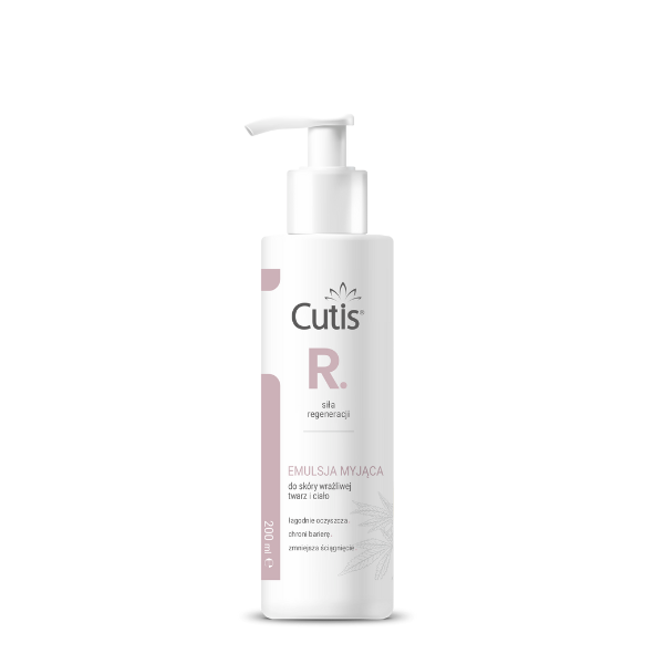 Cutis R-REGENERACJA emulsja myjąca do skóry wrażliwej - twarz i ciało, 200 ml