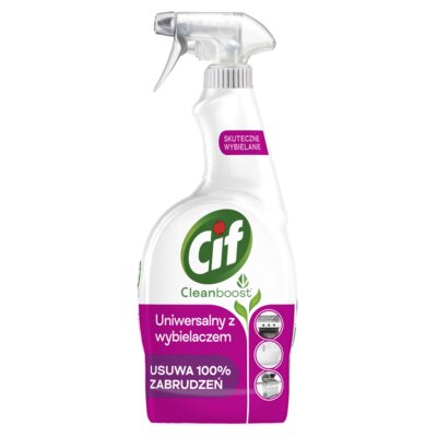 Płyn do czyszczenia CIF Cleanboost Spray Uniwersalny z wybielaczem 750 ml