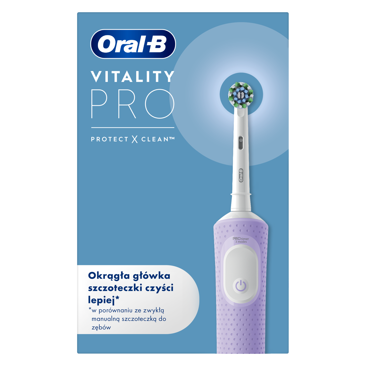 Oral-B Vital Pro Lilac elektryczna szczoteczka do mycia zębów, 1 opak.