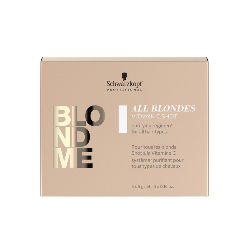 Schwarzkopf Professional BlondMe All Blondes zabieg oczyszczający z witaminą C do włosów blond, 5x5 g