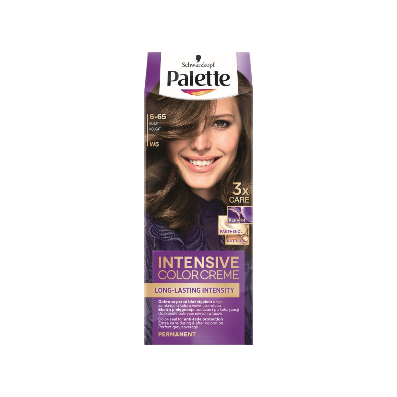 Palette Intensive Color Creme farba do włosów w kremie 6-65 (W5) nugat, 1 opak.