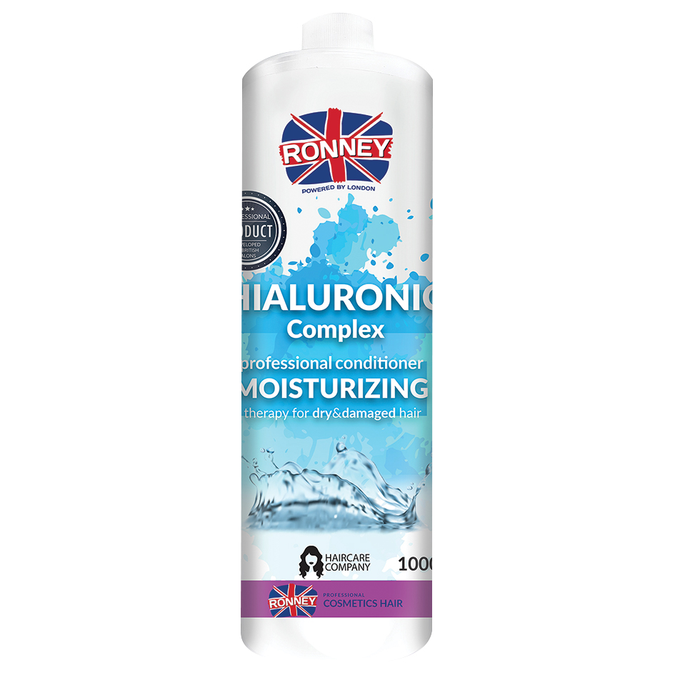 RONNEY Hialuronic Complex Moisturizing nawilżająca odżywka do włosów suchych i zniszczonych, 1000 ml