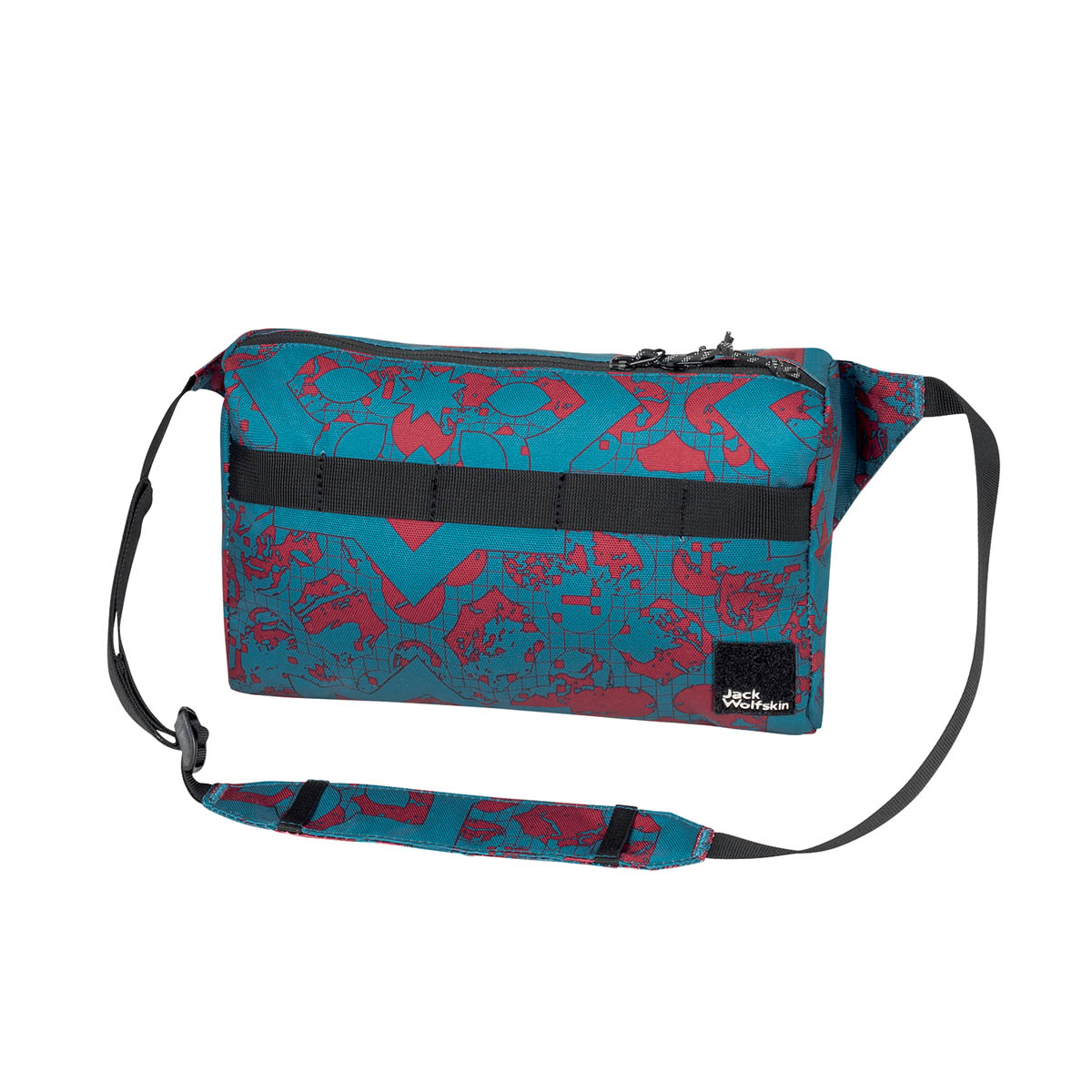 Torebka biodrowa typu nerka Jack Wolfskin 365 BAG blue all over - ONE SIZE