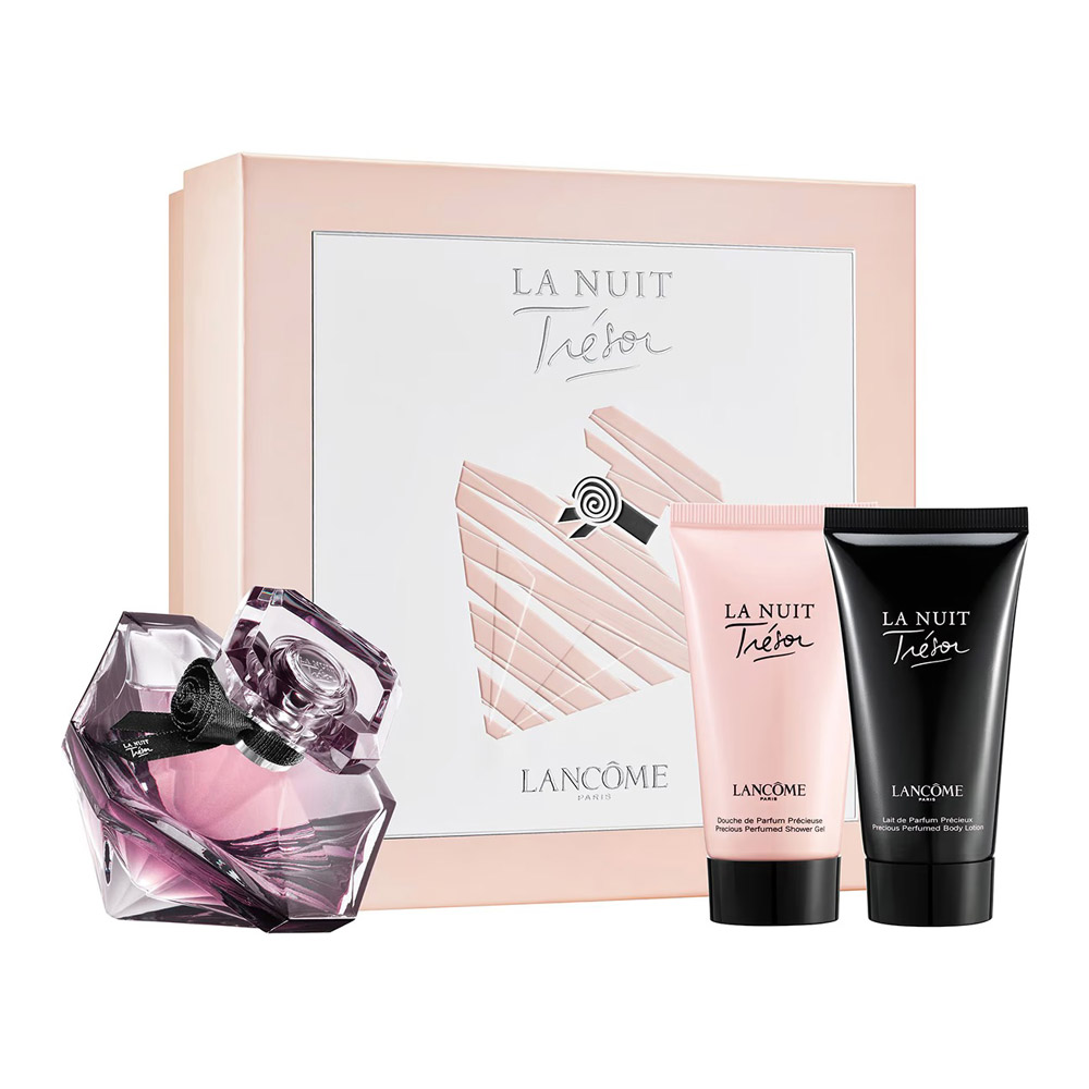 Lancôme La Nuit Tresor zestaw damski: woda perfumowana, 50 ml + balsam do ciała, 50 ml + żel pod prysznic, 50 ml